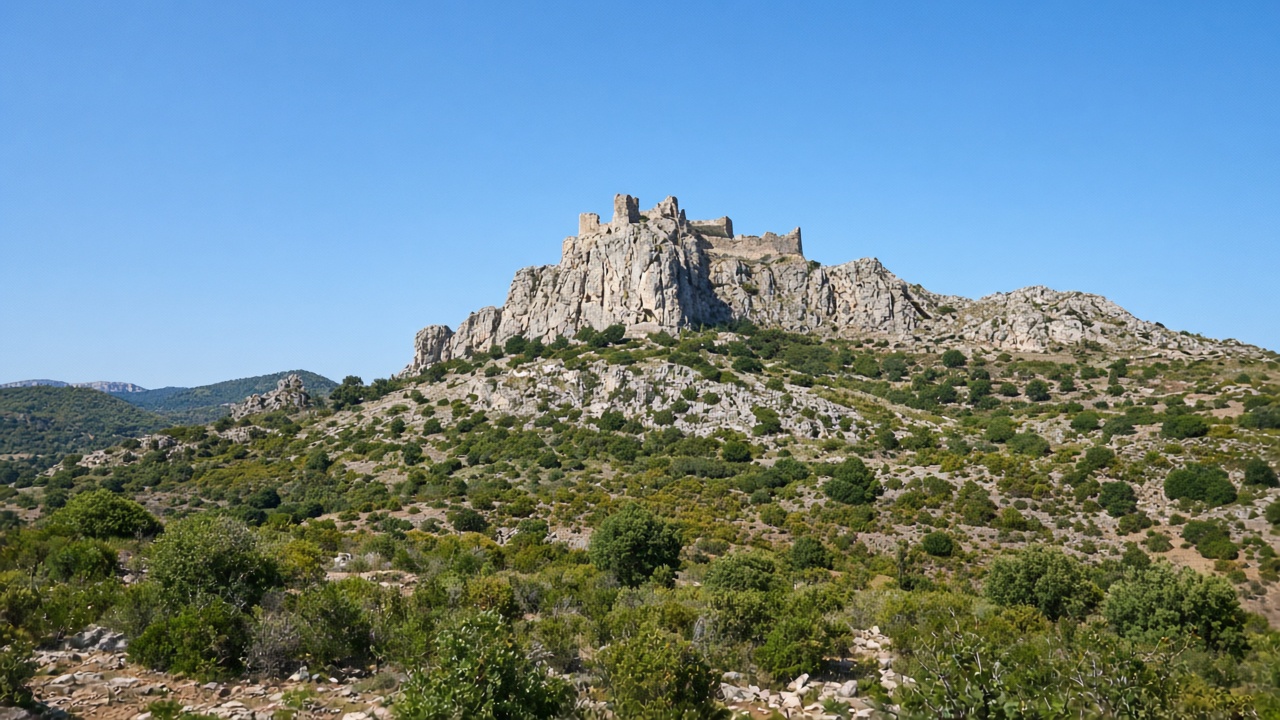 Montgr&iacute; massif from L'Escala
