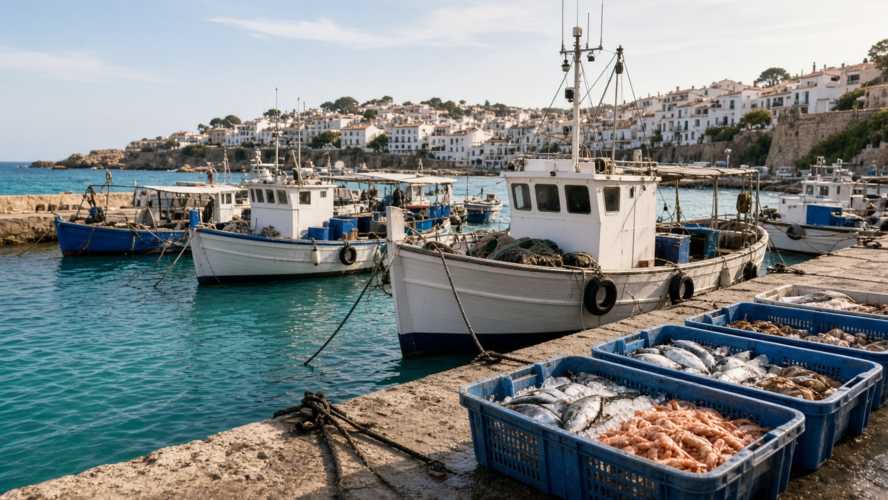 Harbour and fresh fish in L'Escala