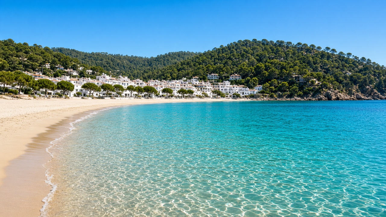 Riells beach in L'Escala